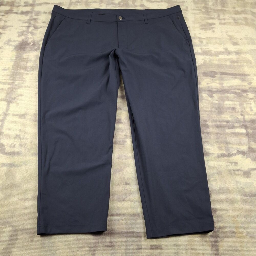 Lululemon ABC Trouser Mens 44x28 Navy Blue Warpstreme Stretch Golf Chino Pants